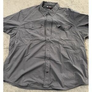 Alaskan Hardgear Shirt Mens 3XL Gray Duluth Trading Vented Wicking Fishing
